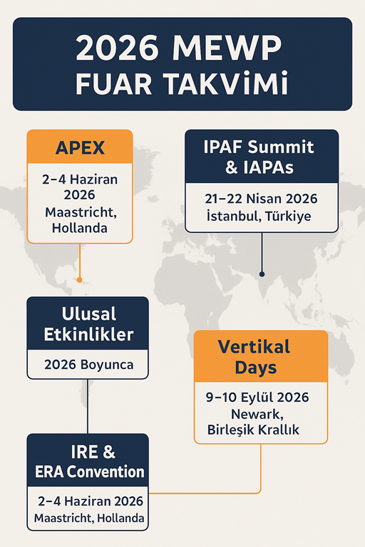 2026 MEWP (Personel Yükseltici Platform) Fuar Takvimi