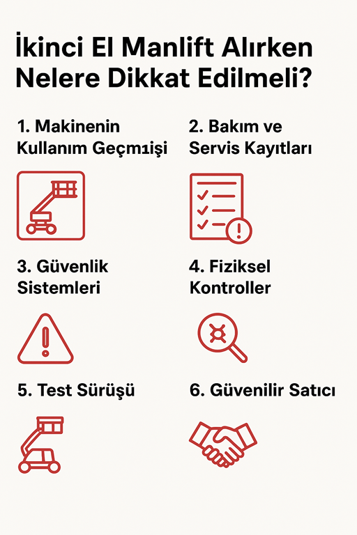 İkinci El Manlift Alırken Nelere Dikkat Edilmeli ? 