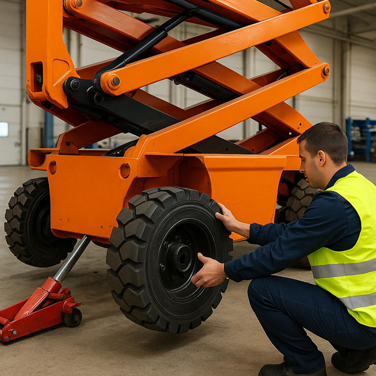 Manliftlerde Lastik Ne Zaman Değiştirilmeli ?
